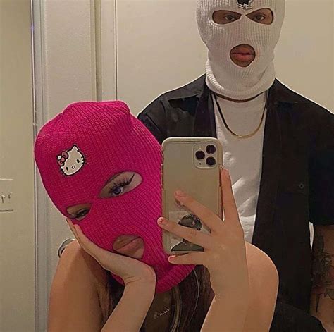 Touch device users, explore by touch or with swipe gestures. . Couple with ski mask instagram